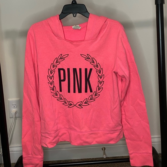 PINK Victoria's Secret Shirts Pink Hoodie Poshmark
